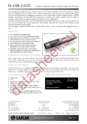 EL-USB-2-LCD datasheet  